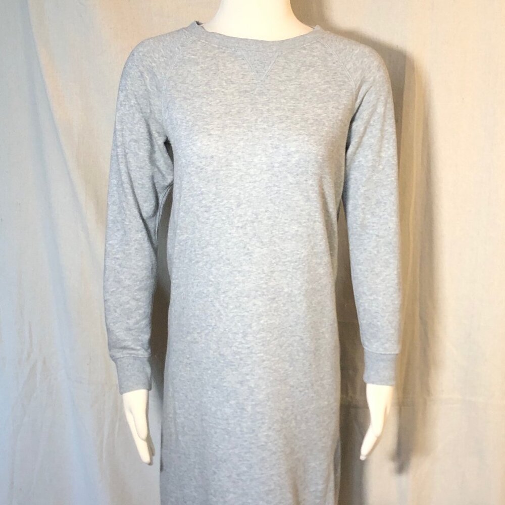 Muji Heather Gray Sweatshirt Dress XS